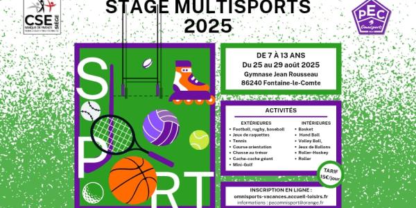Stage multisports  aux adhérents CSE Siège Banque de France