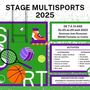 Stage multisports  aux adhérents CSE Siège Banque de France